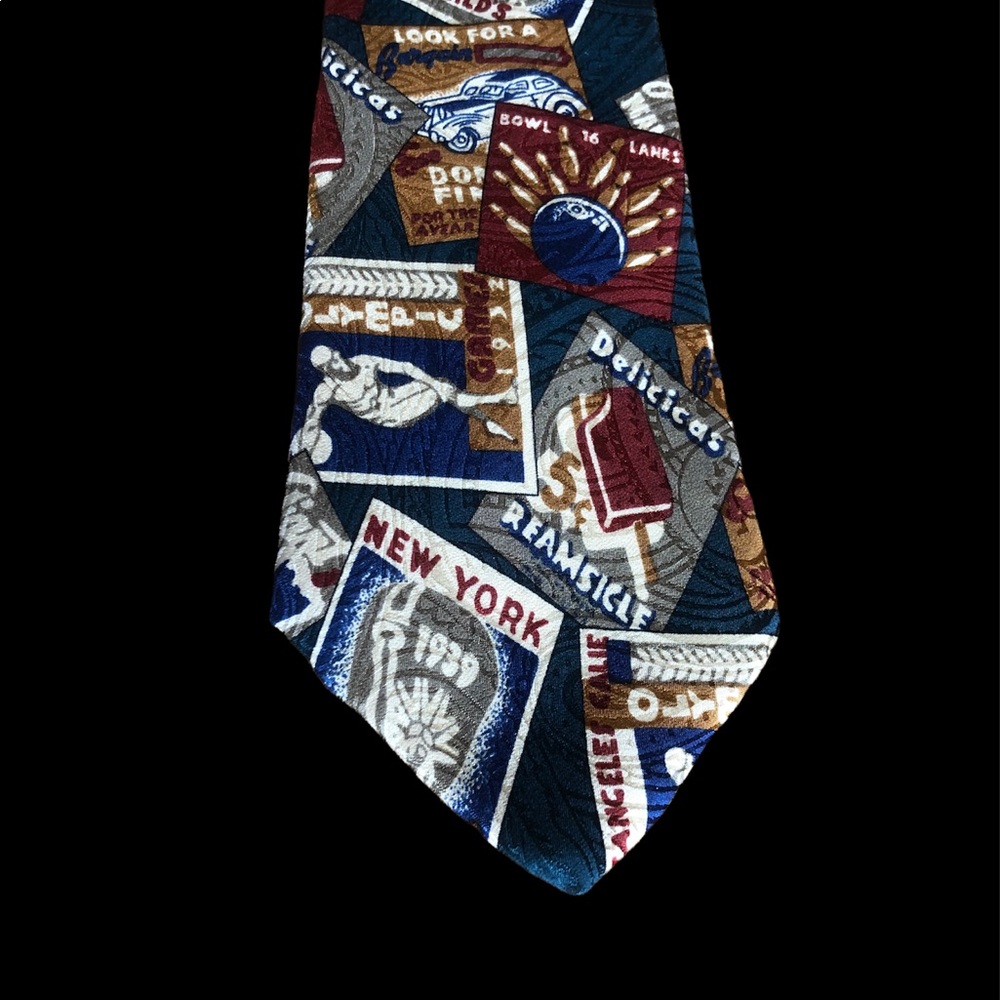 Churchill Collection Tie Vintage Ads Bulletins Olympic Games 1932 New York 1939